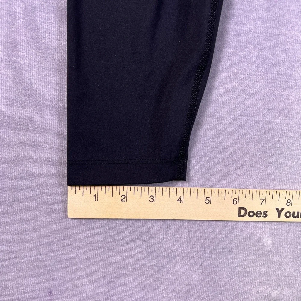 Nike Dri-Fit One High Rise 7/8 Leggings Womens Large Black Polyester Spandex
